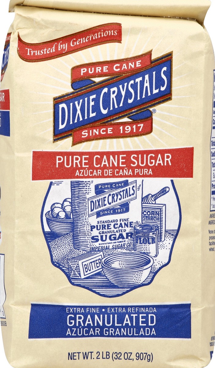 slide 5 of 5, Imperial Sugar Dixie Crystals Granulated Pure Cane Sugar, 32 oz