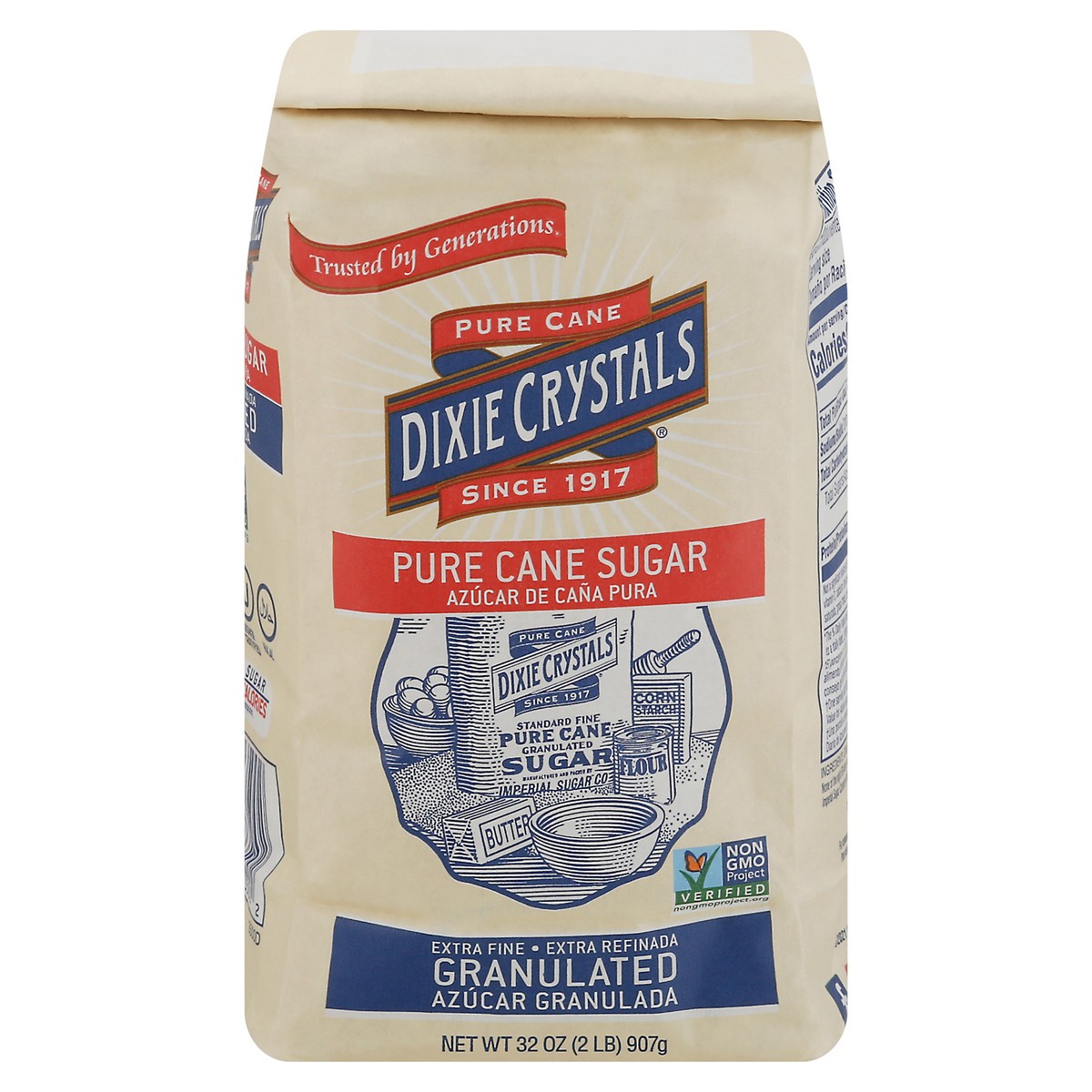 slide 1 of 5, Imperial Sugar Dixie Crystals Granulated Pure Cane Sugar, 32 oz