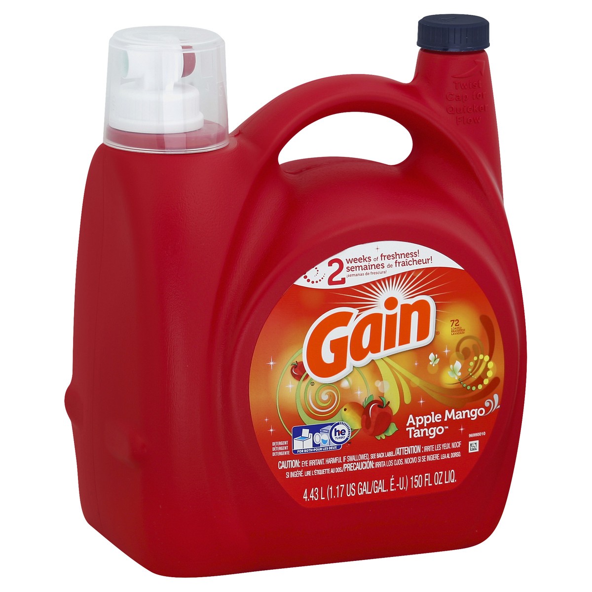 slide 2 of 3, Gain Detergent 150 oz, 150 oz