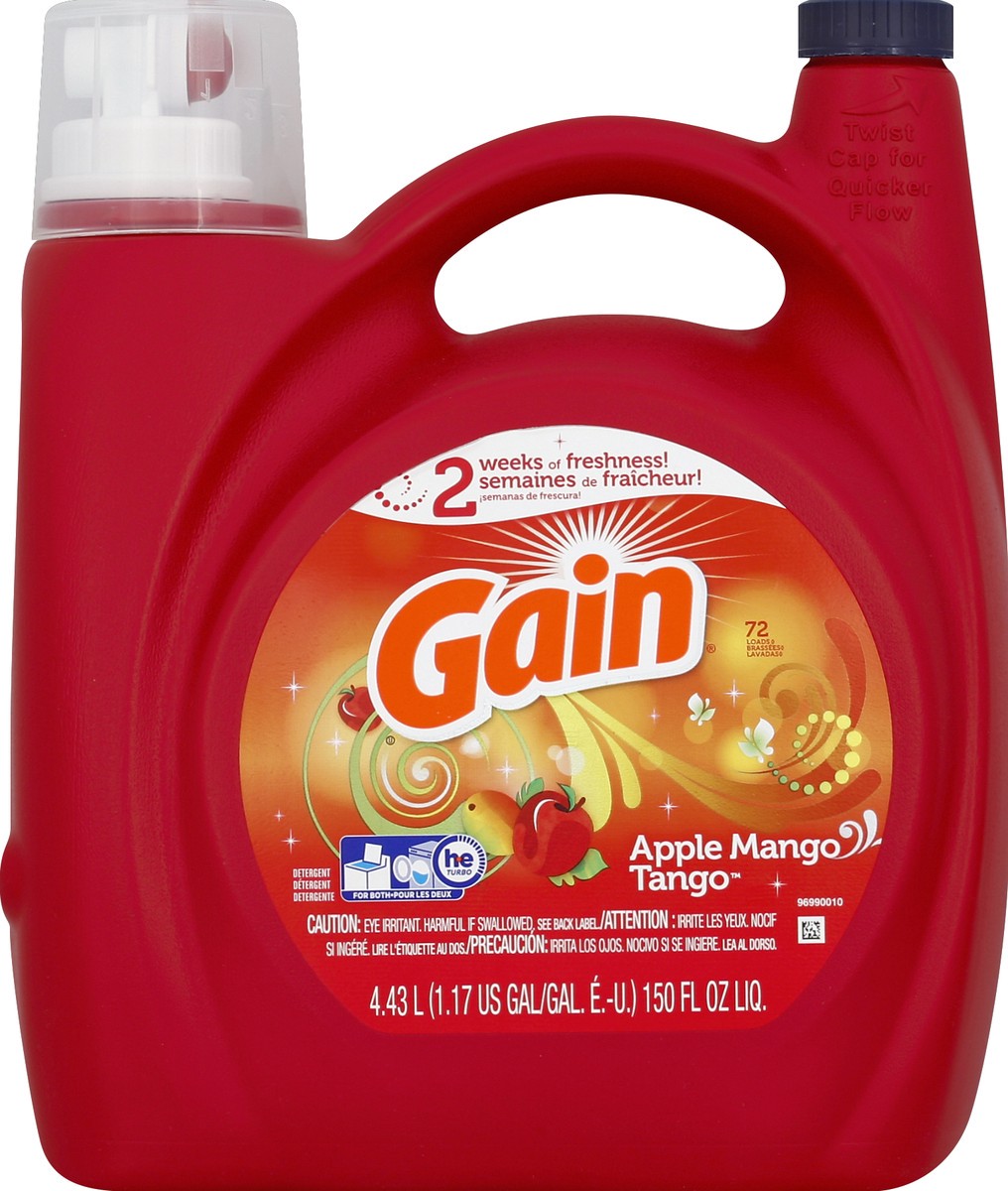 slide 1 of 3, Gain Detergent 150 oz, 150 oz