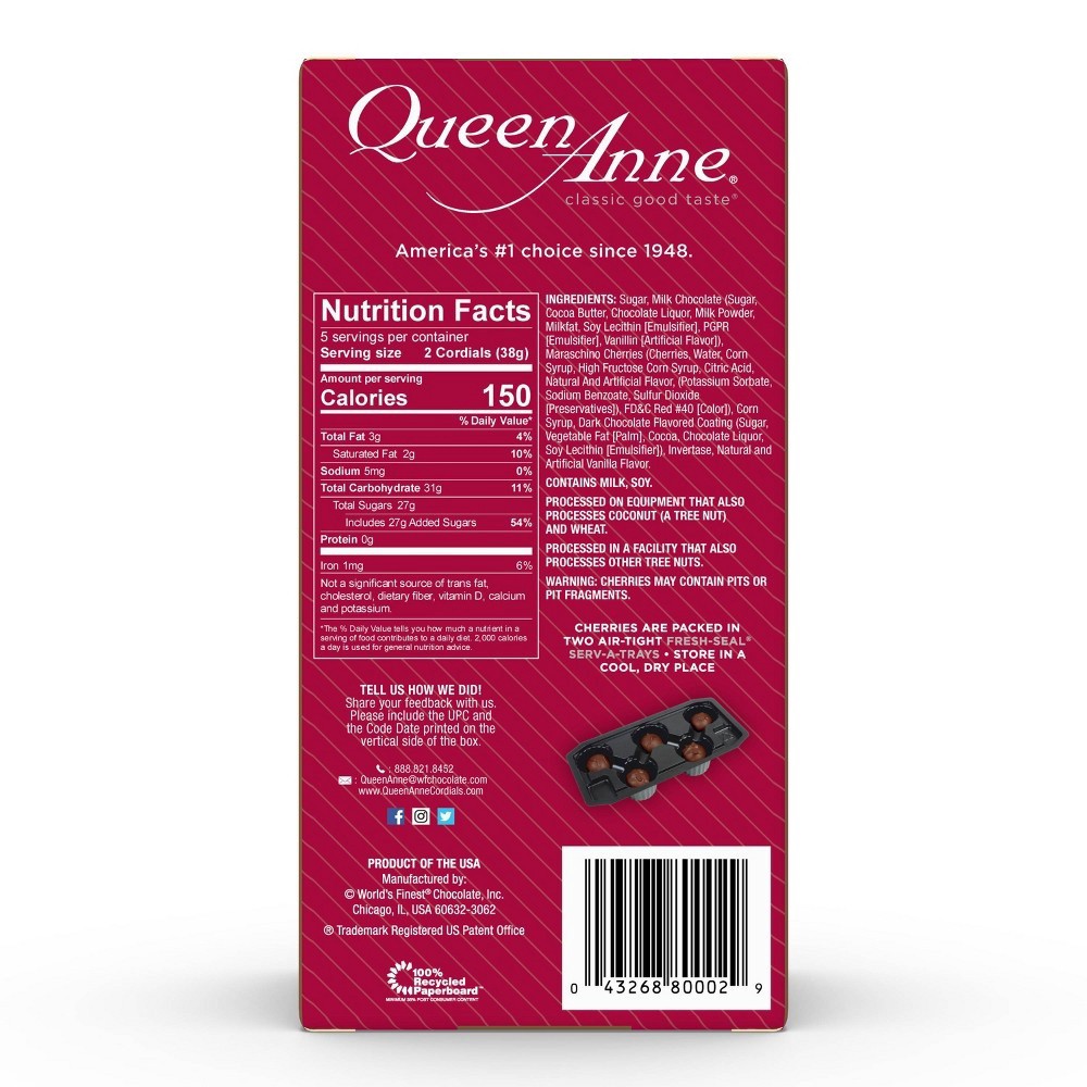 slide 2 of 3, Queen Anne Holiday Milk Chocolate Cordial Cherries - 6.6oz, 6.6 oz