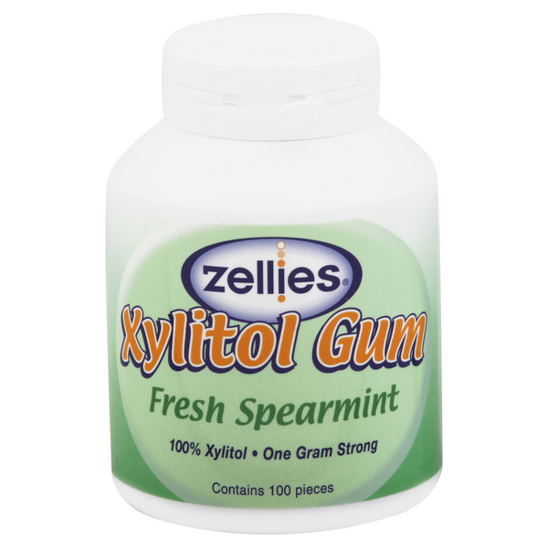 slide 1 of 1, Zellies Xylitol Gum 100 ea, 100 ct