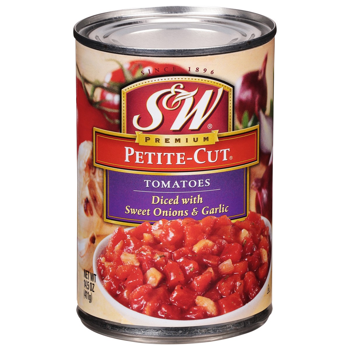 slide 1 of 9, S&W Petite Cut Tomatoes 14.5 oz, 14.5 oz