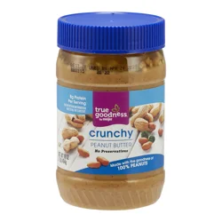 TRUE GOODNESS Meijer Crunchy Peanut Butter Just Peanuts