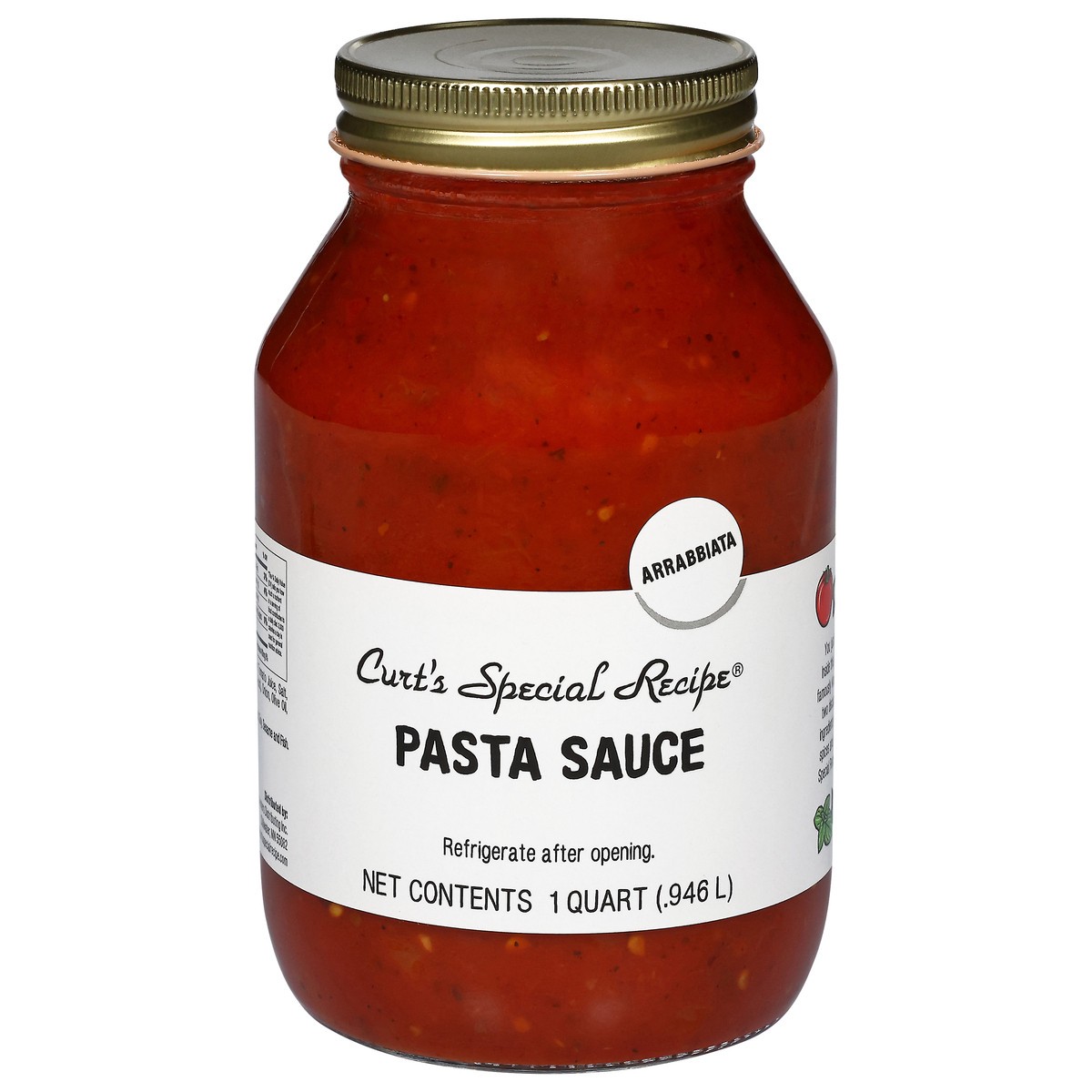 slide 1 of 4, Curt's Special Recipe Arrabbiata Pasta Sauce 1 qt, 