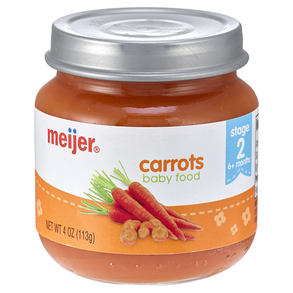 slide 1 of 1, Meijer Baby Food Carrots Jar, 4 oz