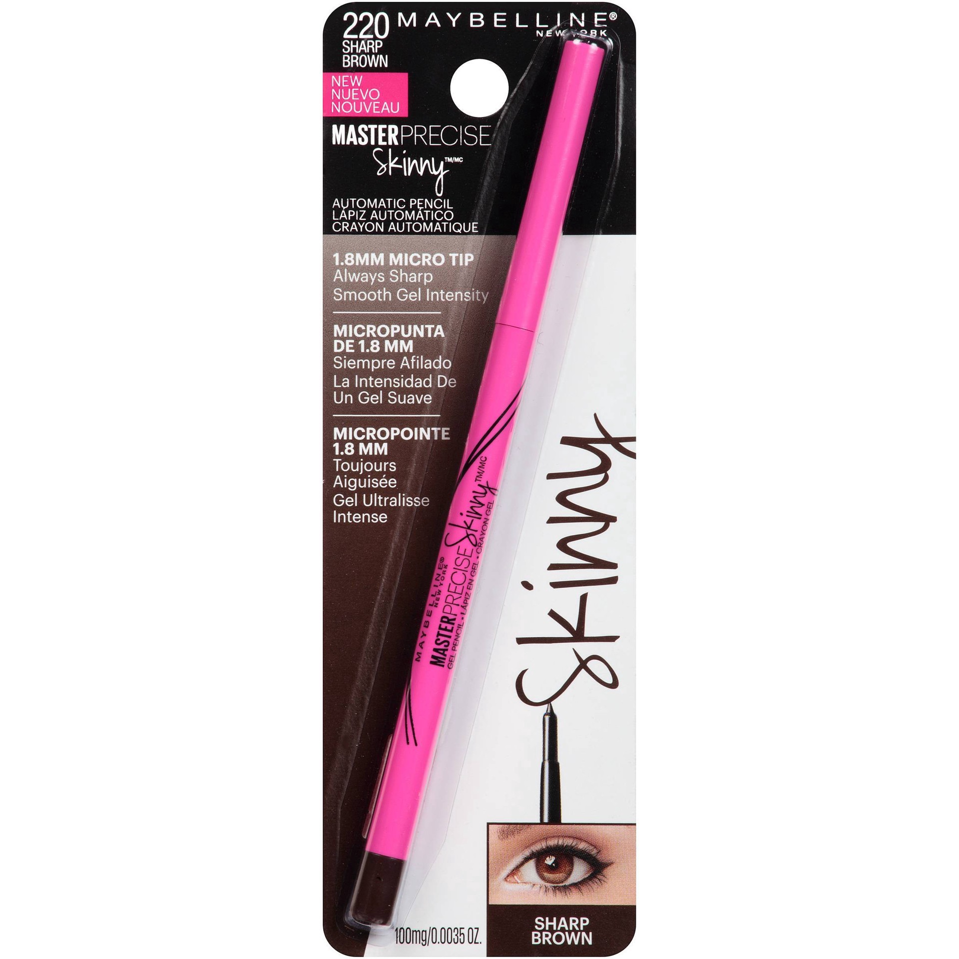 slide 4 of 9, Maybelline Eyestudio Master Precise Skinny Gel Pencil - 220 Sharp Brown - 0.004oz, 0.004 oz