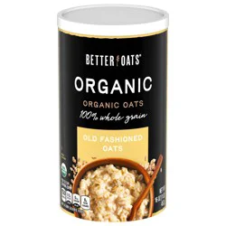 Better Oats Organic Old Fashioned Oats, 16 OZ Tub