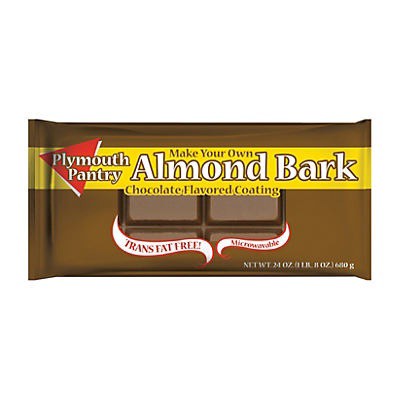 slide 1 of 1, Plymouth Gin Pantry Almond Bark Chocolate Flavored, 24 oz