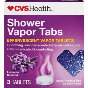 slide 1 of 1, CVS Health Shower Lavender Scented Effervescent Vapor Tablets, 3 Ct, 3 ct