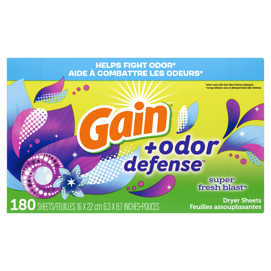 slide 1 of 1, Gain Fresh Scent Fabric Sheets, 180 ct