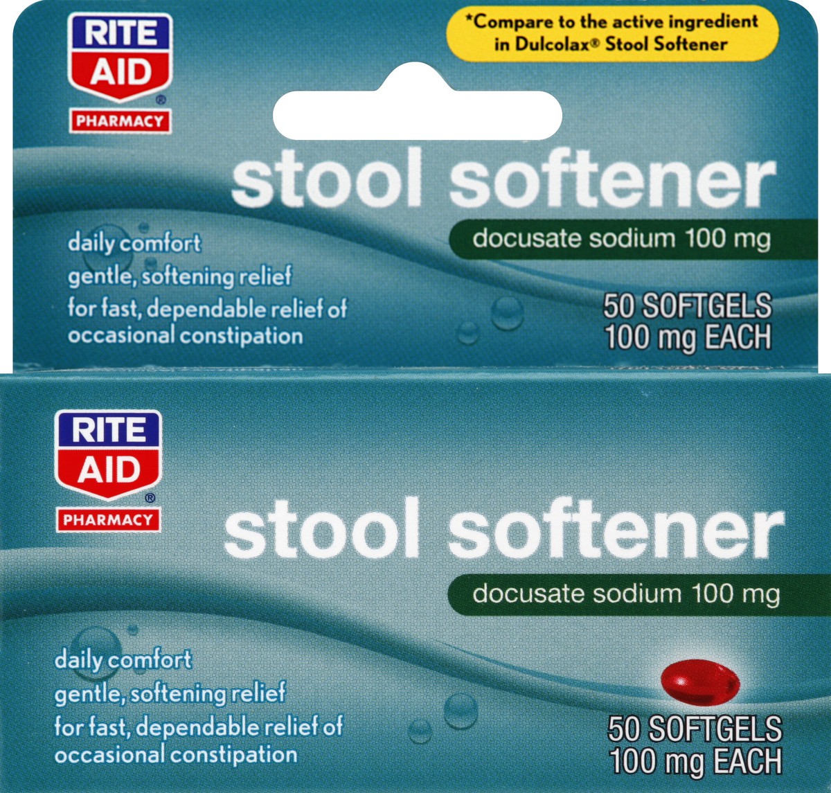 slide 4 of 5, Rite Aid Ra Stool Softener, 50 ct