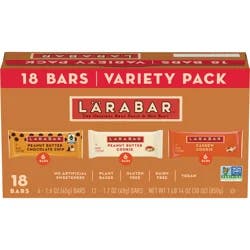 LÄRABAR Variety Pack, Gluten Free Vegan Fruit & Nut Bars, 18 Bars, 1 lb 14 oz
