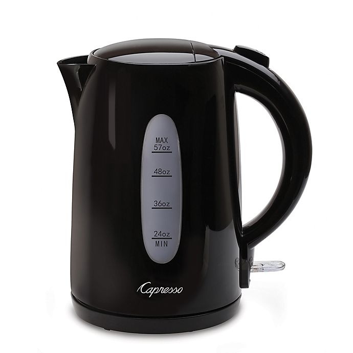 slide 1 of 1, Capresso Electric Water Kettle - Black, 