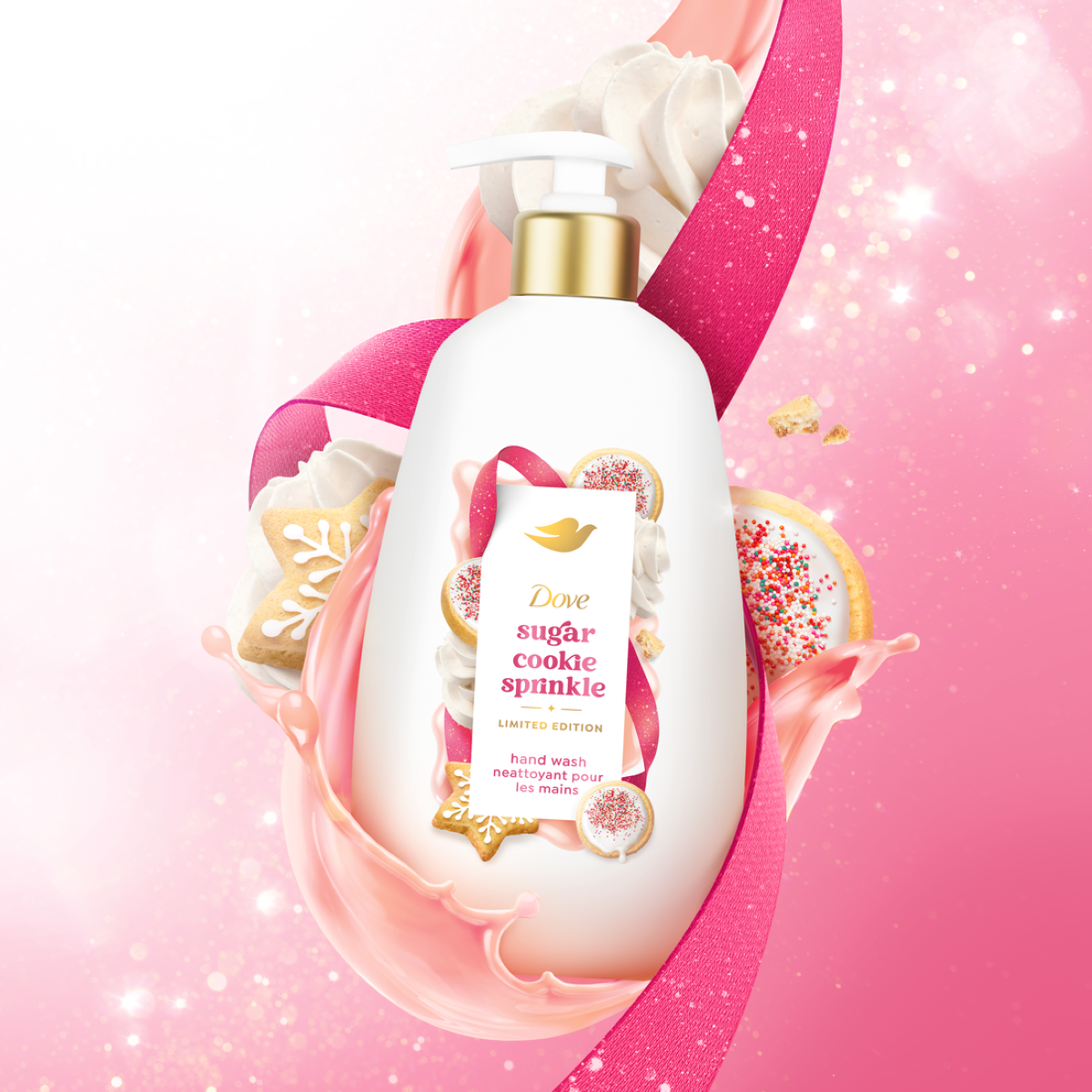 slide 23 of 25, Dove Limited Edition Holiday Treats Liquid Hand Wash for Deep Nourishment Sugar Cookie Sprinkle 12 oz, 12 oz