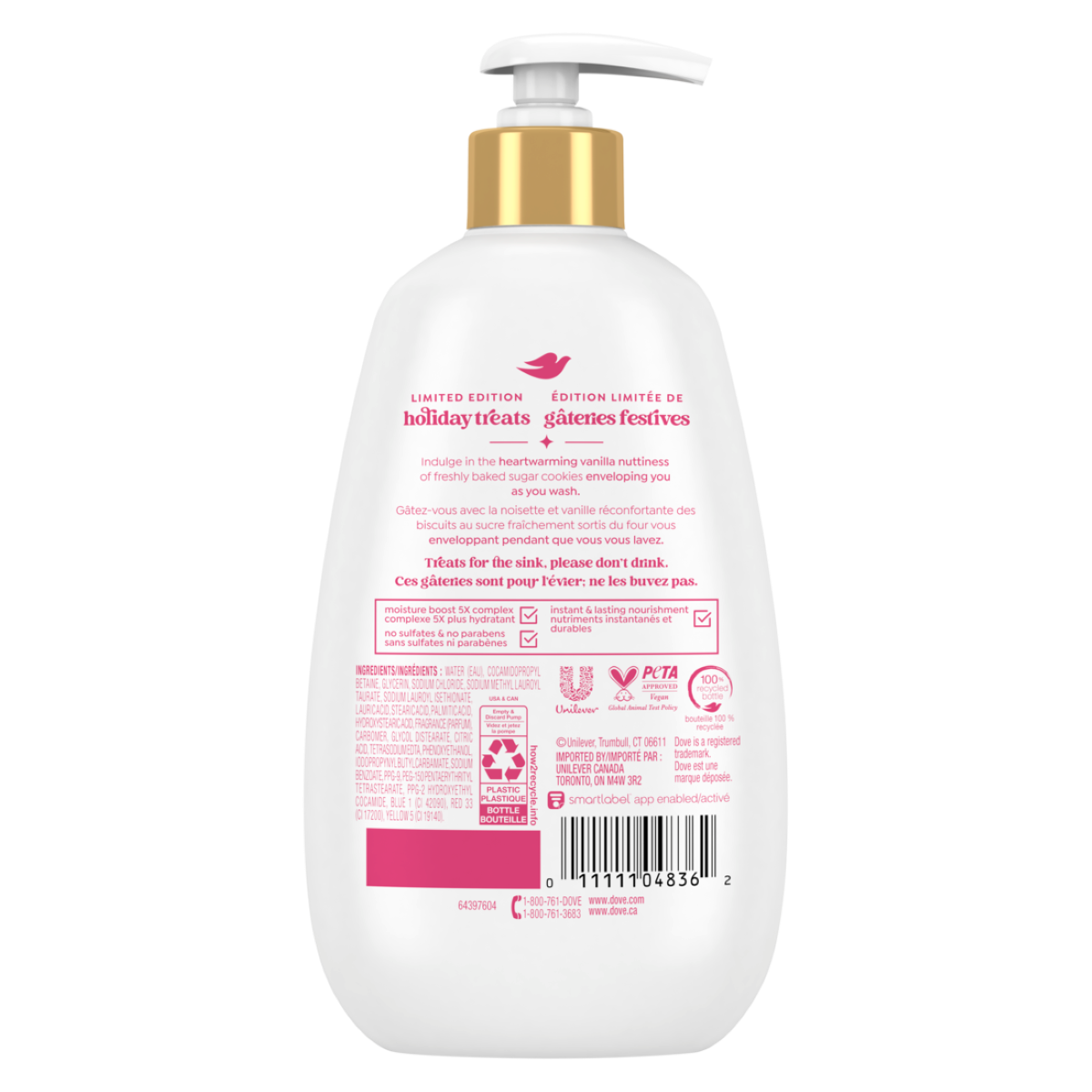 slide 4 of 25, Dove Limited Edition Holiday Treats Liquid Hand Wash for Deep Nourishment Sugar Cookie Sprinkle 12 oz, 12 oz