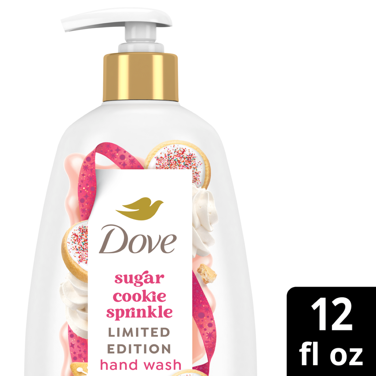 slide 1 of 25, Dove Limited Edition Holiday Treats Liquid Hand Wash for Deep Nourishment Sugar Cookie Sprinkle 12 oz, 12 oz