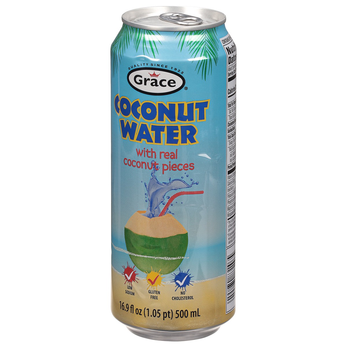 slide 5 of 9, Grace Coconut Water With Real Coconut Pieces - 16.9 fl oz, 16.9 fl oz