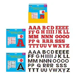 Flomo Assorted 4-Inch Perforated Letters - 50 pk