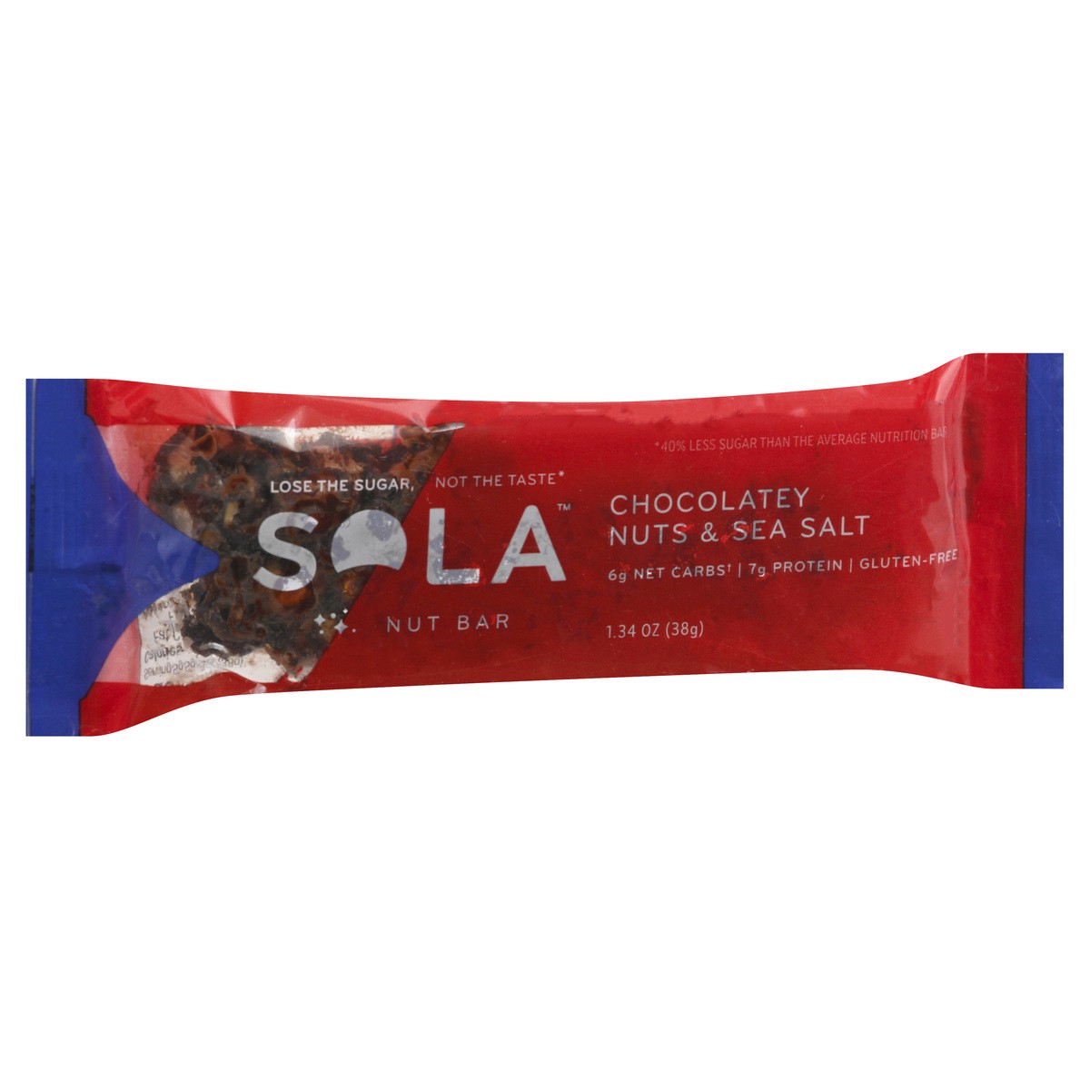 slide 8 of 13, Sola Chocolatey Nuts & Sea Salt Nut Bar 1.34 oz, 1.34 oz