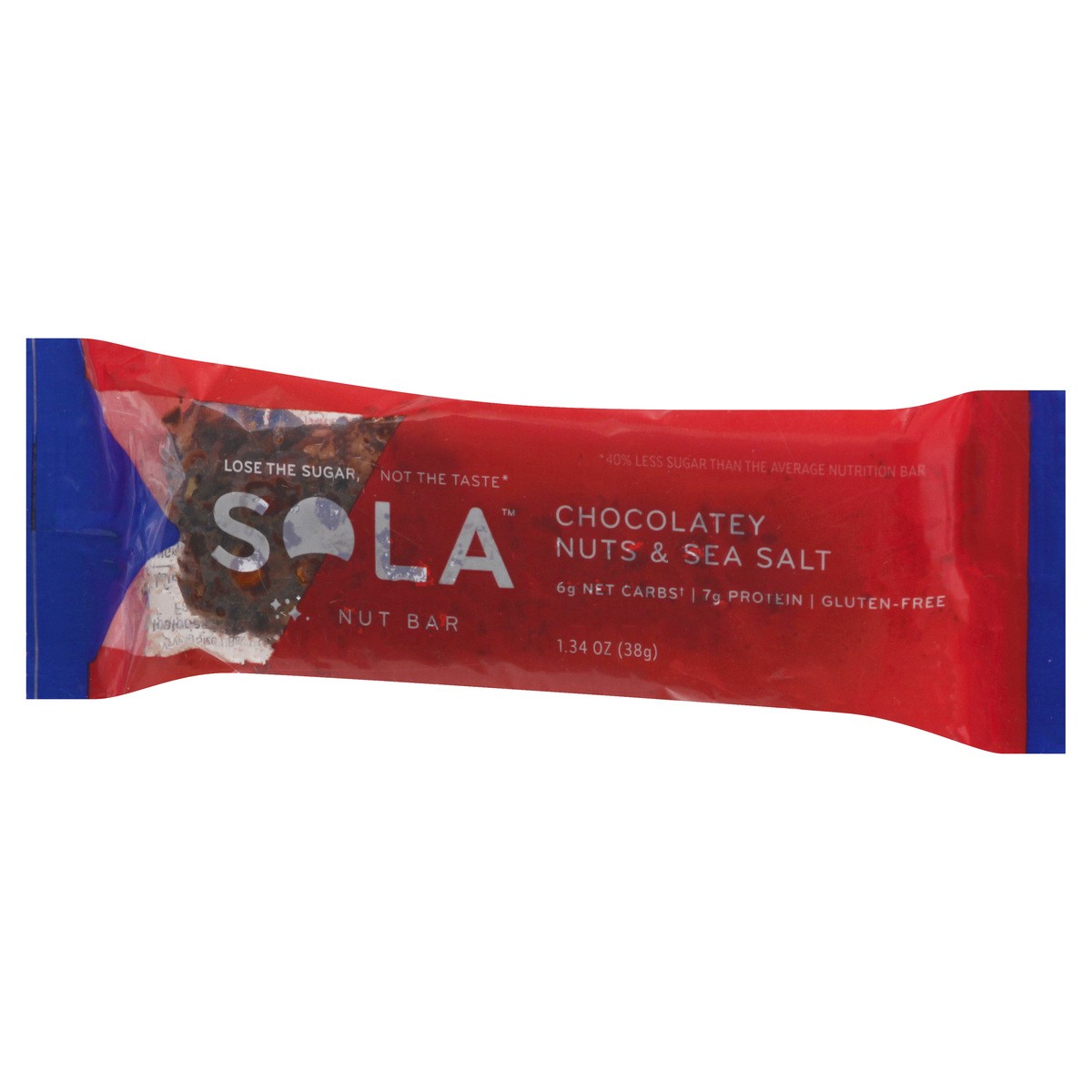 slide 9 of 13, Sola Chocolatey Nuts & Sea Salt Nut Bar 1.34 oz, 1.34 oz