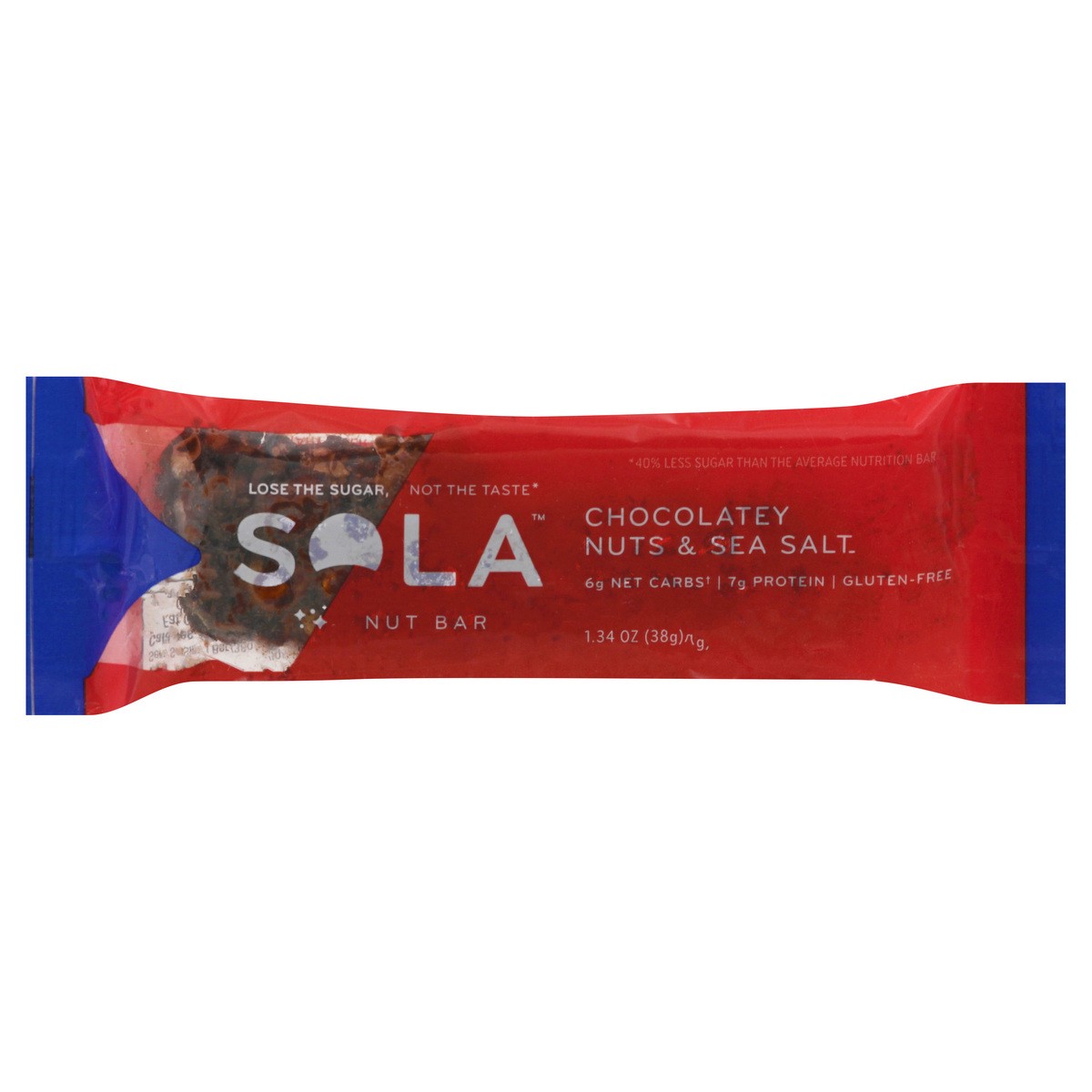 slide 1 of 13, Sola Chocolatey Nuts & Sea Salt Nut Bar 1.34 oz, 1.34 oz