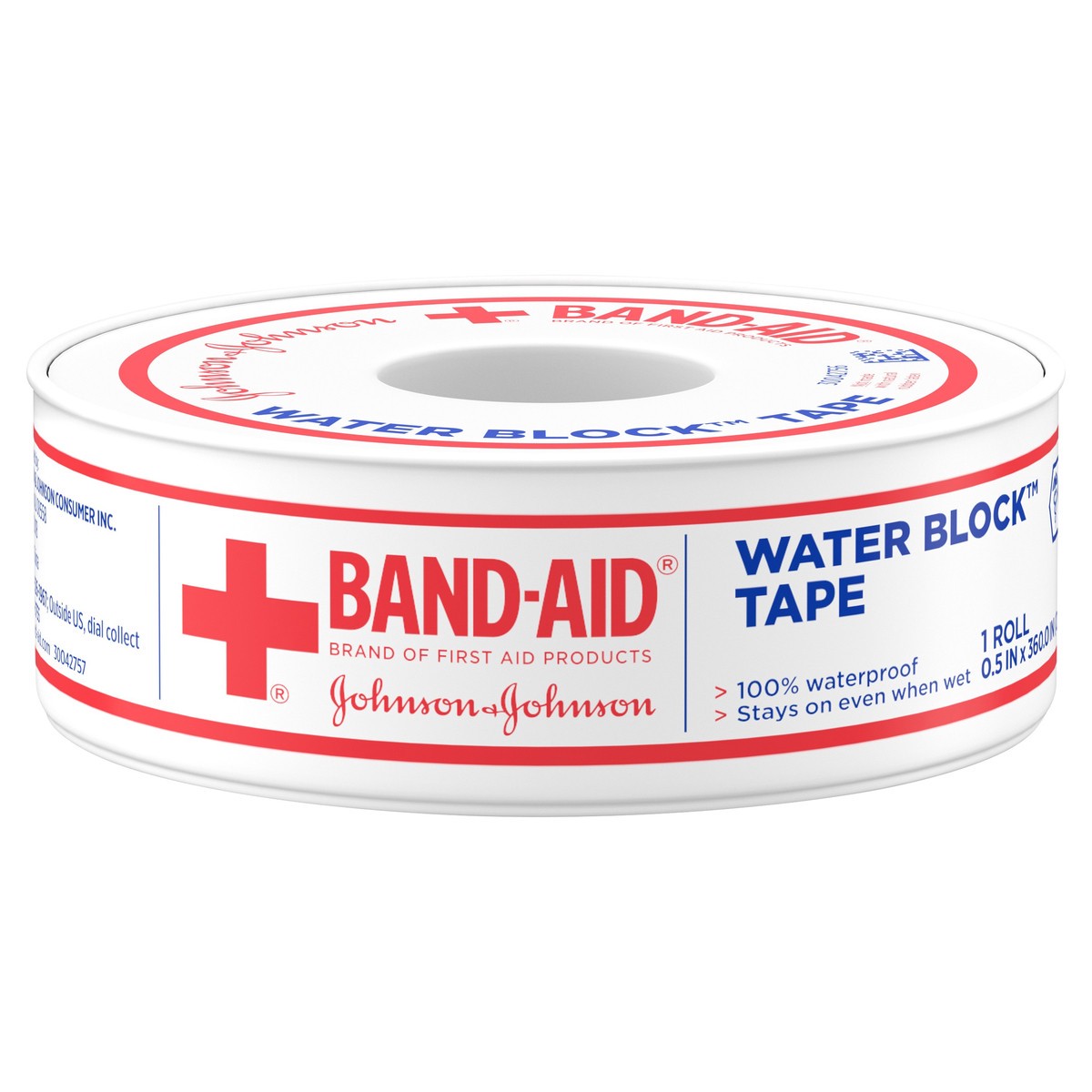 slide 8 of 8, Band-Aid Watrprf Tape 1/2Ix10Y, 10 yd