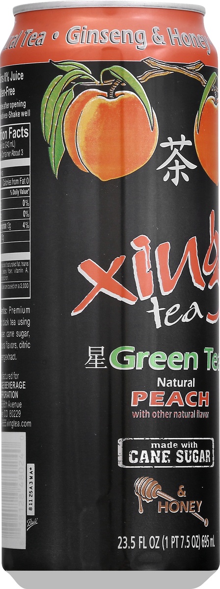 slide 10 of 10, Xing Green Tea With Peach & Honey, 23.5 fl oz