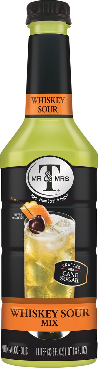 slide 6 of 7, Mr & Mrs T Whiskey Sour Mix, 1 L bottle, 1 liter