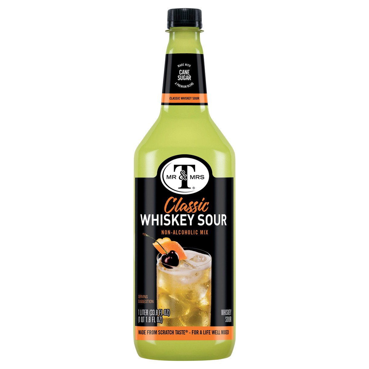 slide 1 of 7, Mr & Mrs T Whiskey Sour Mix, 1 L bottle, 1 liter