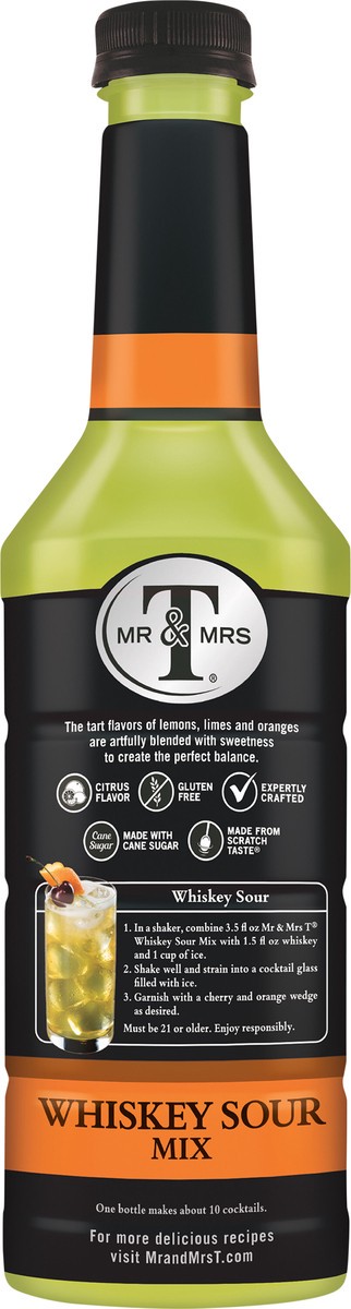 slide 3 of 7, Mr & Mrs T Whiskey Sour Mix, 1 L bottle, 1 liter