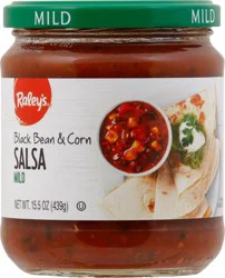 Raley's Salsa, Black Bean & Corn, Mild 15.5 oz
