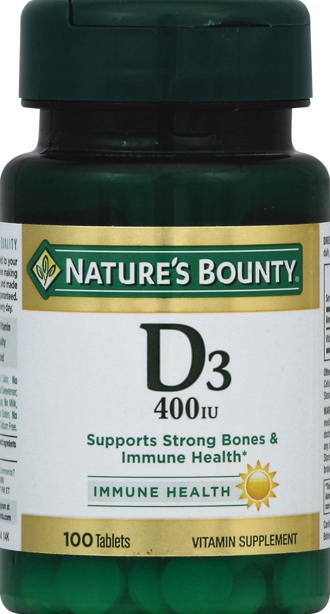 slide 3 of 4, Nature's Bounty Vitamin D3 100 ea, 100 ct