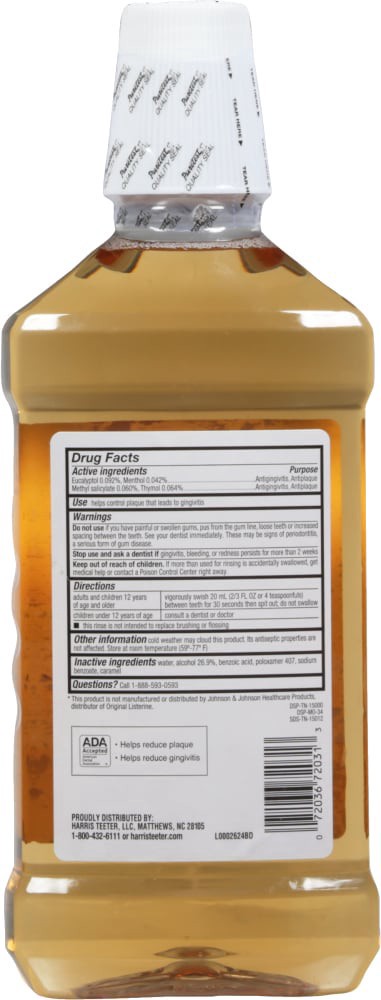 slide 2 of 2, Harris Teeter® Original Antiseptic Mouth Rinse, 33.8 fl oz