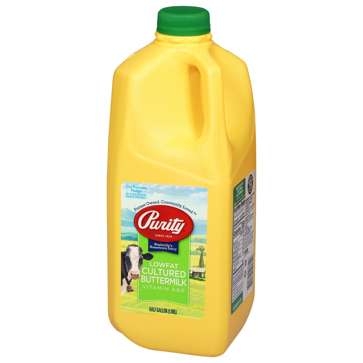 slide 7 of 14, Purity Lowfat Cultured Buttermilk Half Gallon - 1 Container, 64 fl oz