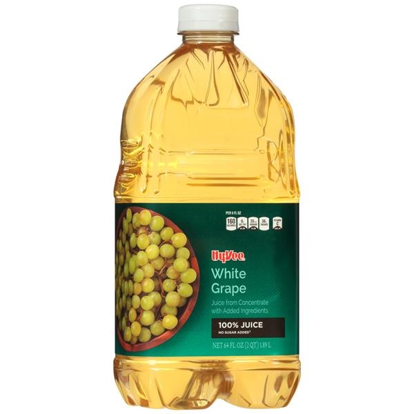 slide 1 of 1, Hy-vee 100% White Grape Juice From Concentrate - 64 fl oz, 64 fl oz