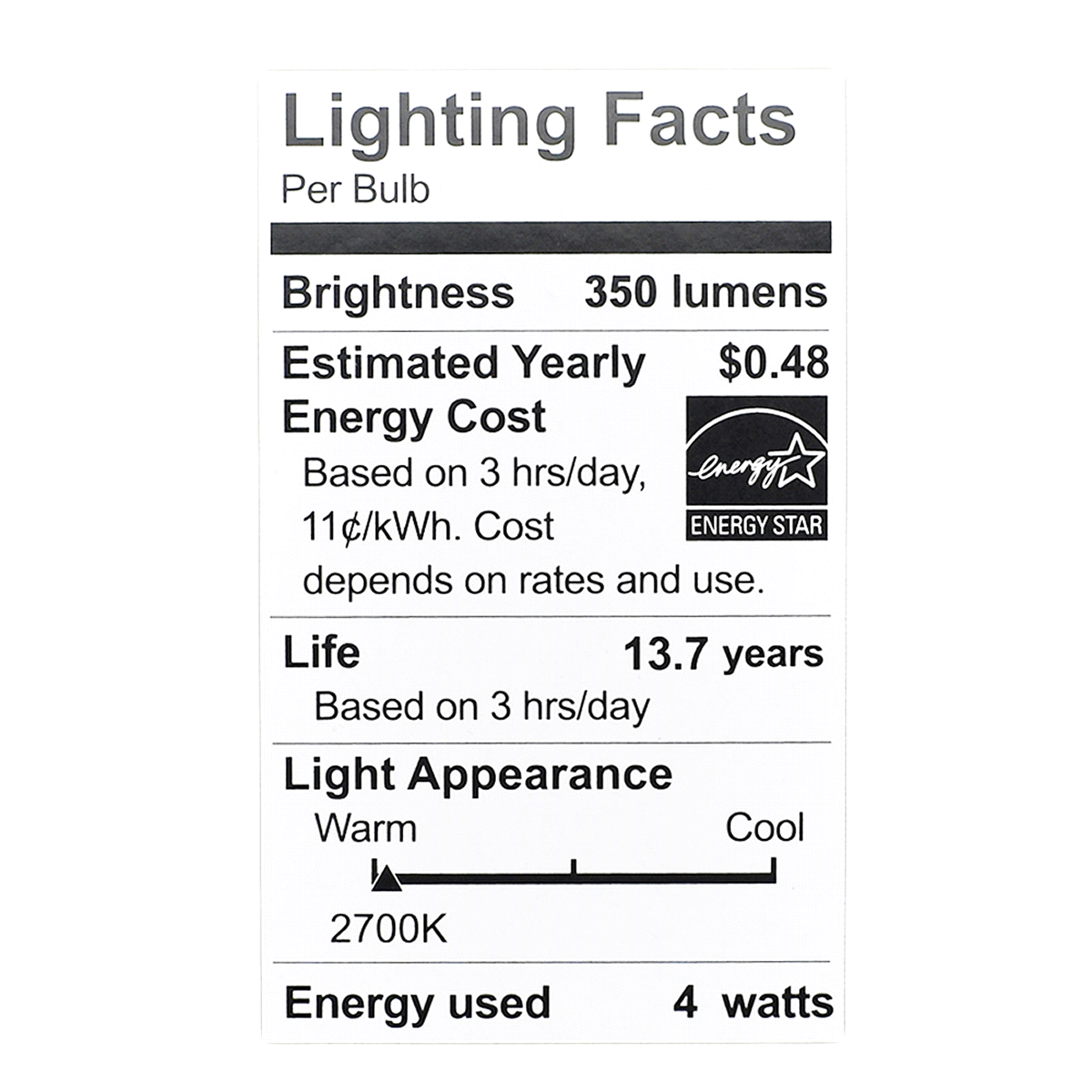 slide 7 of 7, 40W Equivalent G25 Dimmable Frosted Glass Filament LED Light Bulb Soft White, 3 ct