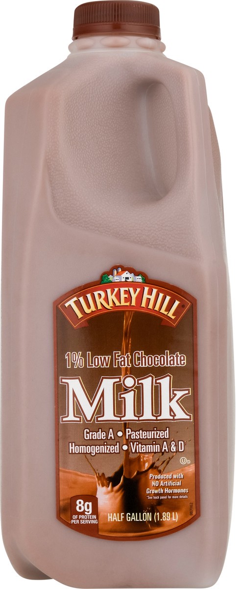 slide 3 of 13, Turkey Hill 1% Low Fat Chocolate Milk 0.5 gal, 1/2 gal