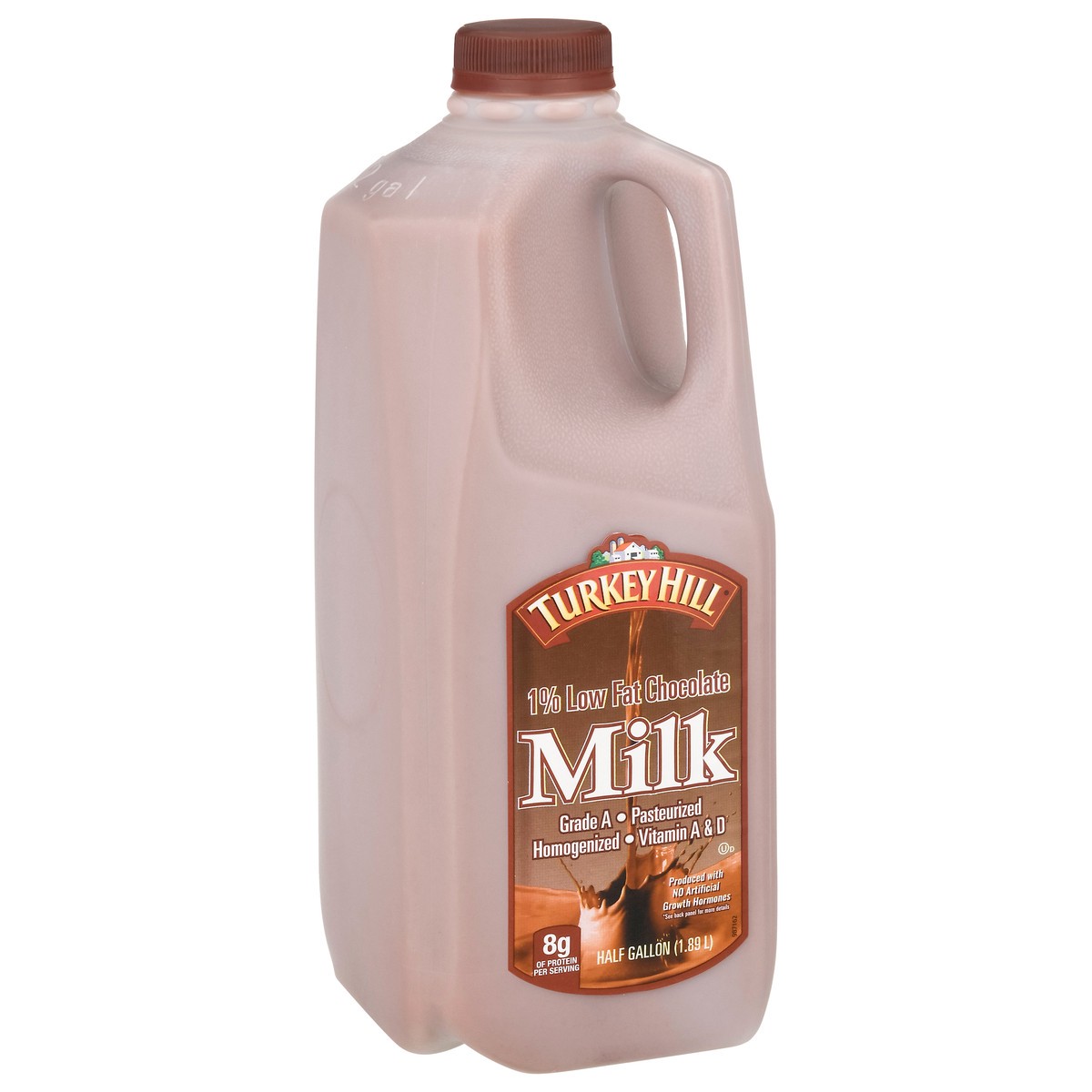 slide 12 of 13, Turkey Hill 1% Low Fat Chocolate Milk 0.5 gal, 1/2 gal