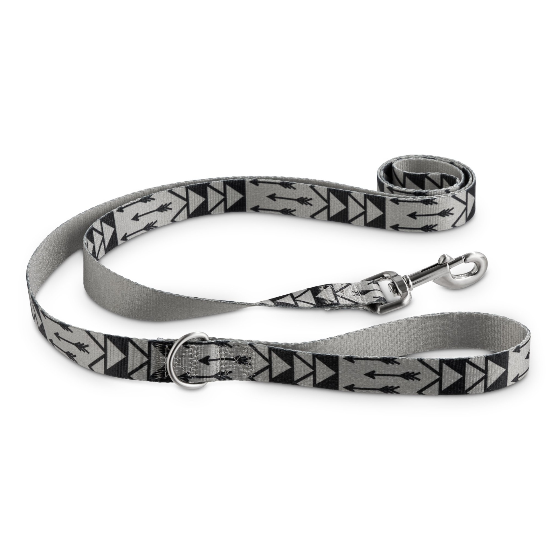 slide 1 of 1, Good2Go Grey Arrow Print Dog Leash, 1 ct