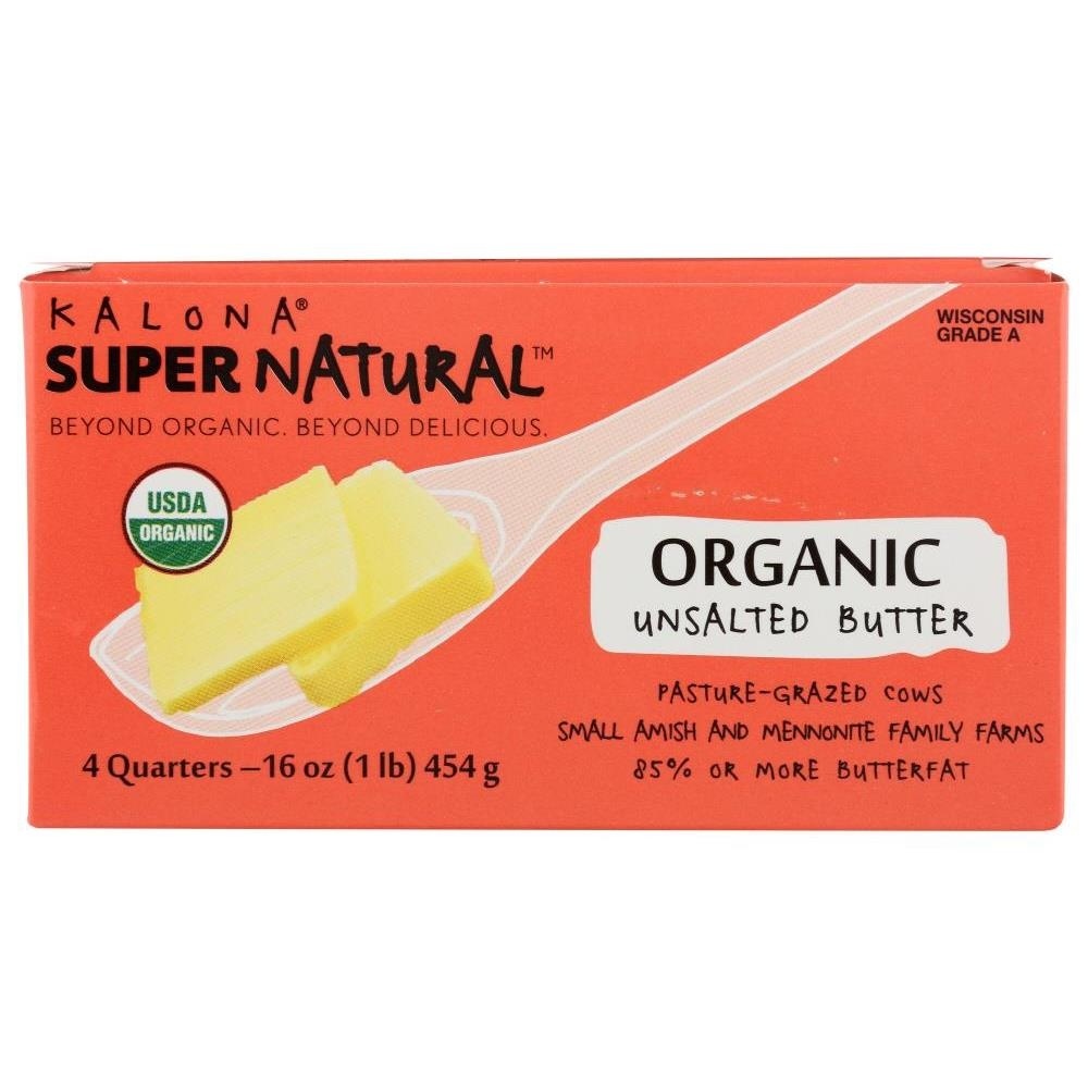slide 1 of 1, Kalona Supernatural Organic Unsalted Butter Quarters, 16 oz