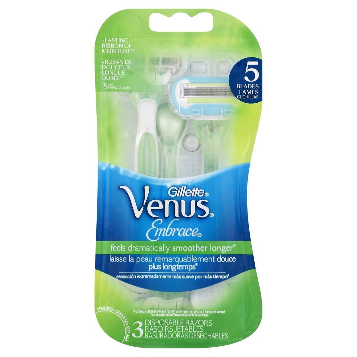 slide 2 of 3, Gillette® Venus sensitive disposable razors, 3 ct