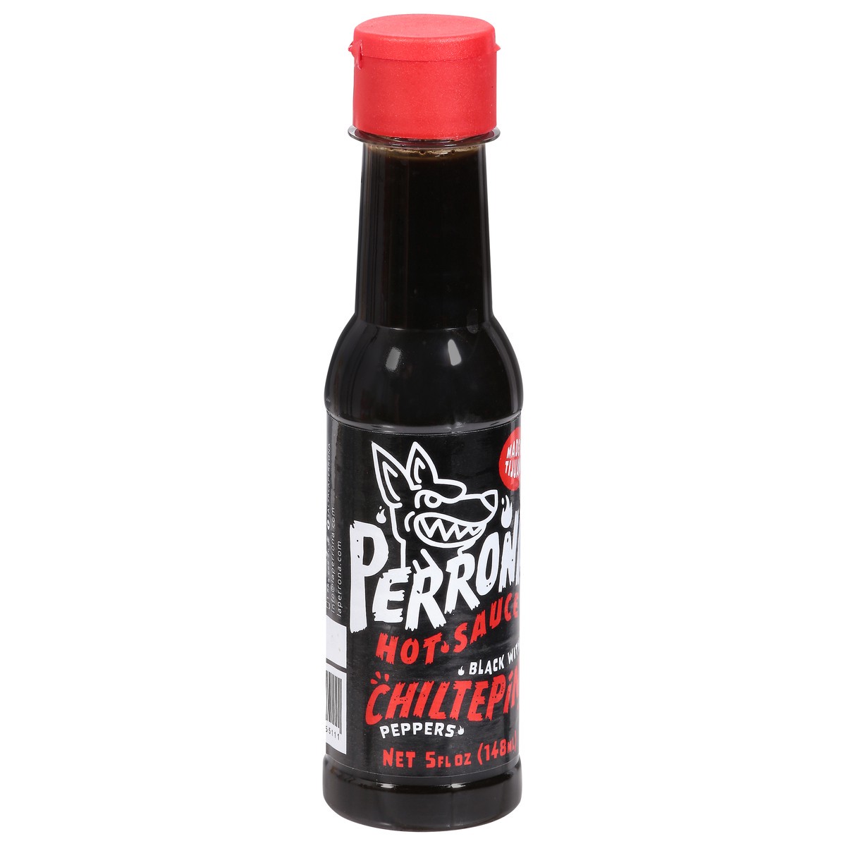 slide 12 of 14, Perrona Black with Chiltepin Peppers Hot Sauce 5 fl oz, 5 fl oz