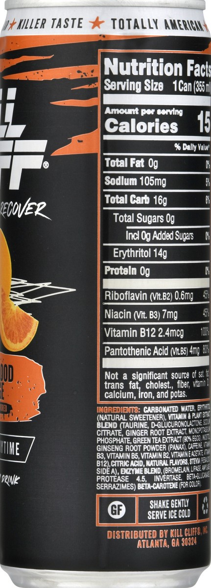 slide 7 of 9, Kill Cliff Blood Orange Recovery Drink - 12 fl oz, 12 fl oz