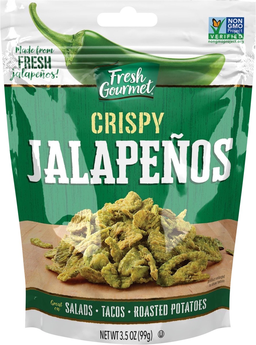 slide 3 of 3, Fresh Gourmet Crispy Jalapenos 3.5 oz, 3.5 oz