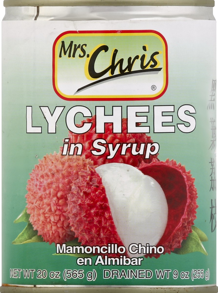 slide 2 of 2, Mrs Chris Lychees 20 oz, 20 oz