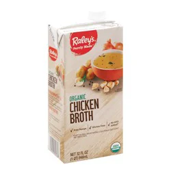 Raley's Purely Made Organic Chicken Broth 32 Oz