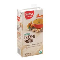 Raley's Purely Made Organic Chicken Broth 32 Oz