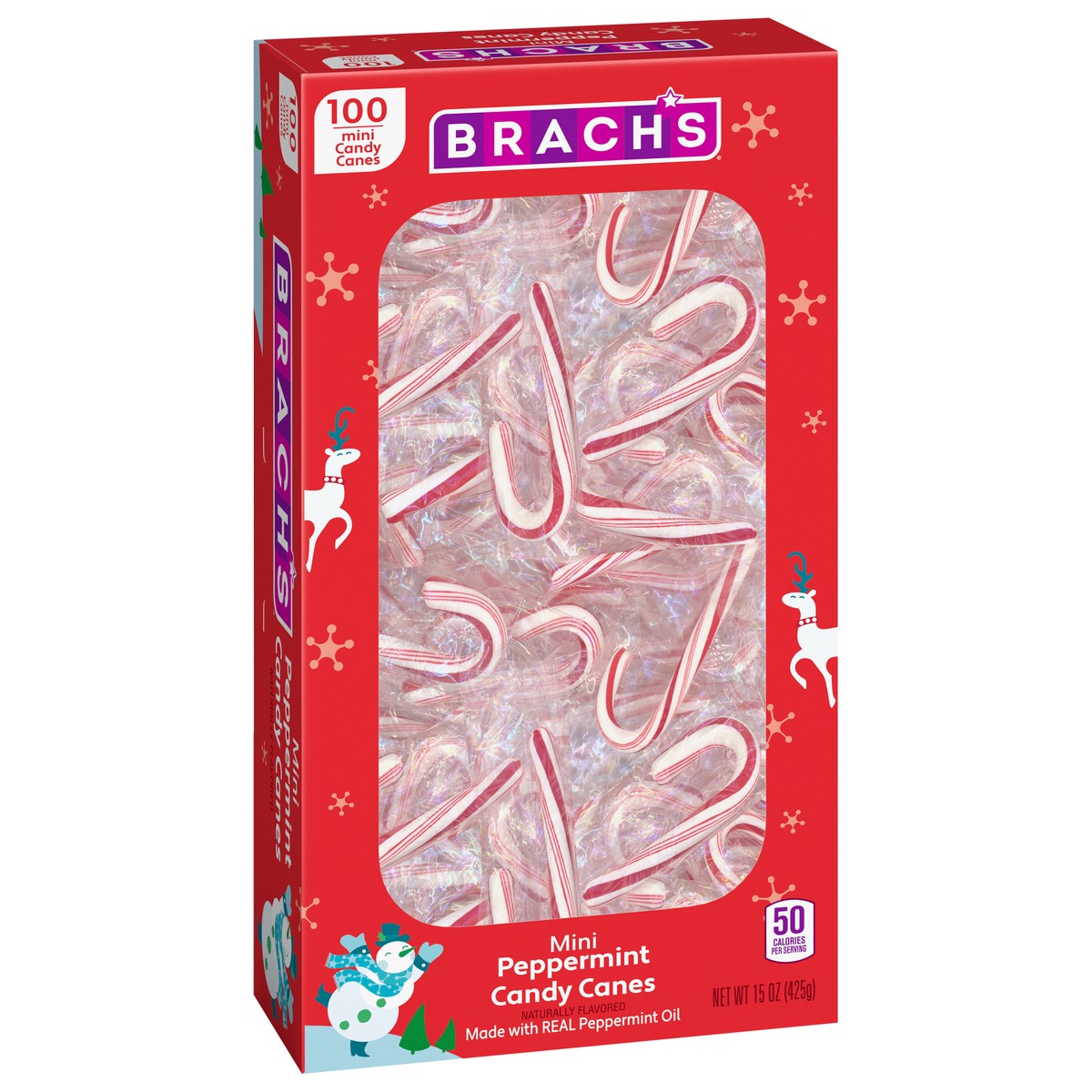 slide 5 of 9, Brach's Mini Candy Canes 15 Ounce 100 Count Box, 15 oz