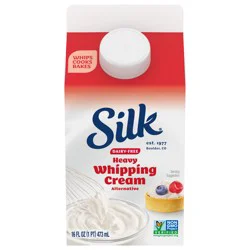 Silk Heavy Whipping Cream Alternative, Dairy Free, Gluten Free,16 FL OZ Carton